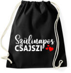 printfashion Szülinapos Csajszi - Sportzsák, Tornazsák - Fekete (6041839)