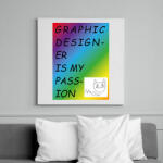 printfashion My passion - Vászonkép - Fehér (12693550)