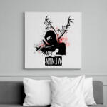 printfashion ninja - Vászonkép - Fehér (6627480)