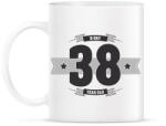 printfashion b-day-38-dark-lightgrey - Bögre - Fehér (790545)