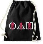 printfashion Squid game - Sportzsák, Tornazsák - Fekete (5660800)