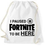 printfashion Fortnite - Sportzsák, Tornazsák - Fehér (15042142)