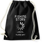 printfashion Horgász sztori - Sportzsák, Tornazsák - Fekete (1485324)