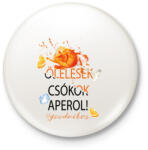 printfashion Ölelések Csókok Aperol! #goodvibes - Kitűző, hűtőmágnes - Fehér (16681814)