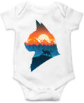 printfashion Macska a naplementében - Baba Body - Fehér (5264223)