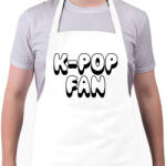 printfashion K-POP rajongó - Kötény - Fehér (4905918)