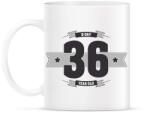 printfashion b-day-36-dark-lightgrey - Bögre - Fehér (790543)