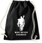 printfashion War Never Changes - Fallout - Fehér - Sportzsák, Tornazsák - Fekete (1577529)