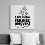 printfashion Férjhez megyek! - Vászonkép - Fehér (6623933)