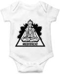 printfashion Meditáció - Lótuszülés - Baba Body - Fehér (6875610)