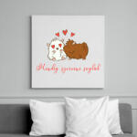 printfashion Tengerimalac szerelem - Vászonkép - Fehér (14485300)