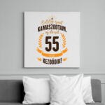 printfashion kamasz-55-brown-orange - Vászonkép - Fehér (6623204)