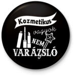 printfashion Kozmetikus - Kitűző, hűtőmágnes - Fekete (3099023)