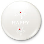 printfashion Happy Wife 4 - Kitűző, hűtőmágnes - Fehér (14851498)