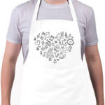 printfashion Karácsonyi szív - Kötény - Fehér (11287090)