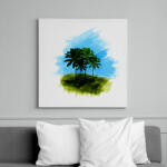 printfashion pálma1 - Vászonkép - Fehér (6625576)