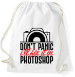 printfashion Don't panic, I'll fix it in Ps (black) - Sportzsák, Tornazsák - Fehér (7257381)