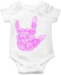 printfashion Love jel - Baba Body - Fehér (2298009)