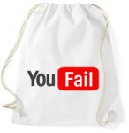 printfashion you fail - Sportzsák, Tornazsák - Fehér (2792007)