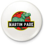 printfashion Jurassic Park - Névvel - Kitűző, hűtőmágnes - Fehér (7262306)