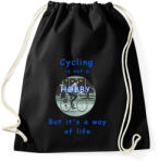 printfashion a kerékpározás nem hobby - Sportzsák, Tornazsák - Fekete (1628703)