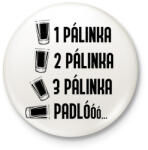 printfashion Pálinka padló - Kitűző, hűtőmágnes - Fehér (13710835)