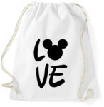 printfashion Love Mickey - Sportzsák, Tornazsák - Fehér (722570)