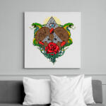 printfashion Első szerelem - Vászonkép - Fehér (6621014)