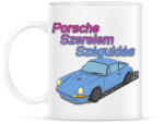 printfashion Porsche Szerelem Száguldás | Babakék Edition - Bögre - Fehér (6093591)