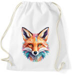 printfashion Róka - Sportzsák, Tornazsák - Fehér (16101666)