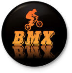 printfashion Bmx - Kitűző, hűtőmágnes - Fekete (4712453)