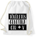 printfashion Tökéletes genetika Ctr+V - Sportzsák, Tornazsák - Fehér (7274565)