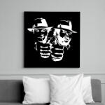 printfashion Bud Spencer and Terence Hill - White - Vászonkép - Fekete (6651711)