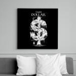 printfashion Dollár fa - fehér - Vászonkép - Fekete (6641907)