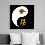 printfashion Dojo yin-yang - Vászonkép - Fekete (11778981)