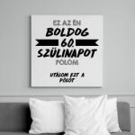 printfashion Utálom ezt a pólót - 60. - Vászonkép - Fehér (11701390)