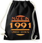 printfashion 1991 - Sportzsák, Tornazsák - Fekete (12781967)