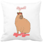 printfashion Capybara - Capycorn #2 - Párnahuzat, Díszpárnahuzat - Fehér (13781732)