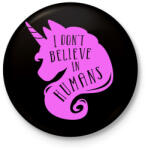 printfashion Nem hiszek az emberekben - Kitűző, hűtőmágnes - Fekete (3092490)