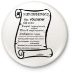 printfashion Vőlegény karakterlap - Kitűző, hűtőmágnes - Fehér (13842939)
