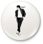 printfashion michael jackson billie jean - Kitűző, hűtőmágnes - Fehér (4719719)