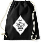 printfashion Diamond mind - Sportzsák, Tornazsák - Fekete (2508576)