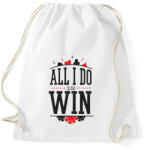 printfashion Pókerezés - Sportzsák, Tornazsák - Fehér (6247452)