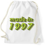 printfashion made-in-1997-green-grey - Sportzsák, Tornazsák - Fehér (488286)