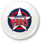 printfashion LEGJOBB TESO - Kitűző, hűtőmágnes - Fehér (10821099)