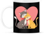 printfashion Cat Love - Bögre - Fekete (2193309)