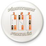 printfashion parhuzamos-parkolas-2-brown-orange - Kitűző, hűtőmágnes - Fehér (3077405)