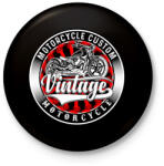 printfashion motorcycle - Kitűző, hűtőmágnes - Fekete (15489135)