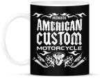 printfashion AMERICAN CUSTOM MOTORCYCLE - Bögre - Fekete (4869061)