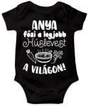 printfashion Anya főzi a legjobb húslevest a világon - Baba Body - Fekete (16566230)